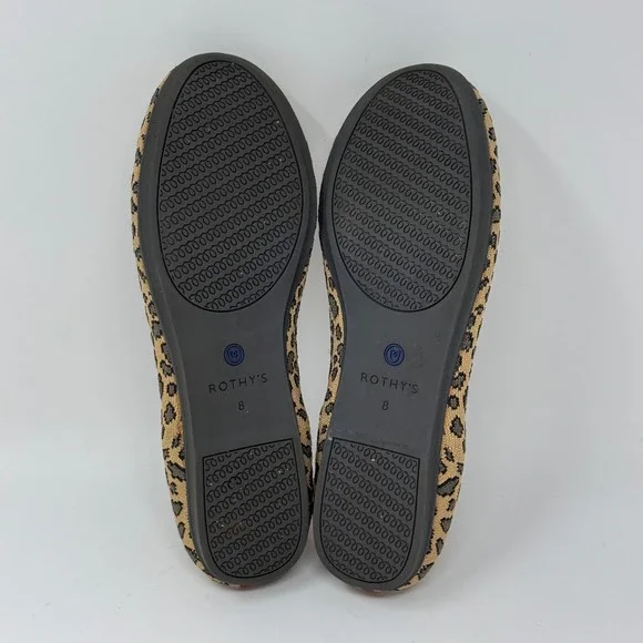 Rothy's The Flat Leopard Print Women's Size 8 - Picture 7 of 11